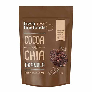 Freshness Fine Foods Cocoa and Chia Granola 450g